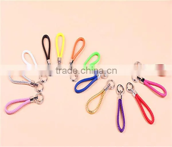 Colorful Braid Leather String Key Chains Advertising/promotion Gift photo-2