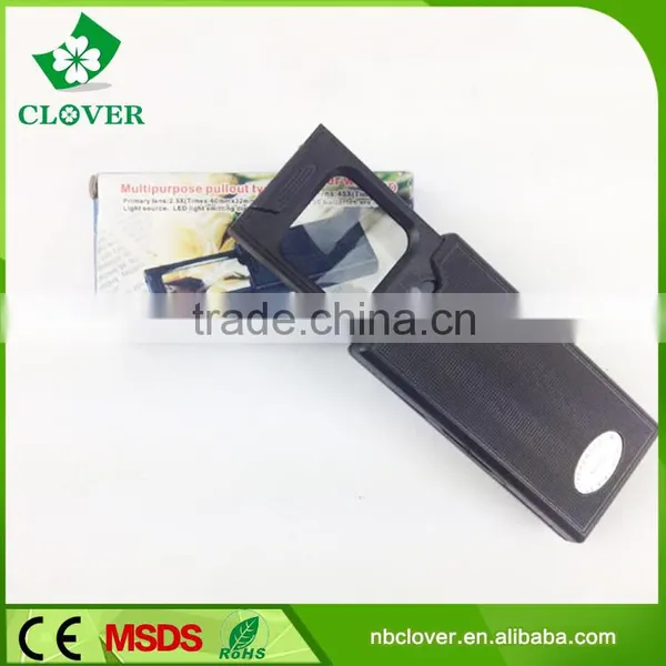 Folding 3 Led Plastic High Power Mini Magnifying Glass photo-4