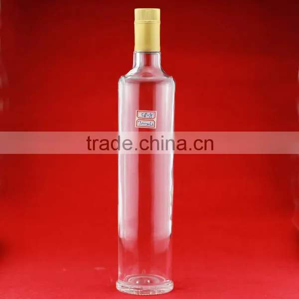 New Design Boston Round Bottle Square Glass Liquor Bottle Liquor Bottle Factory photo-4