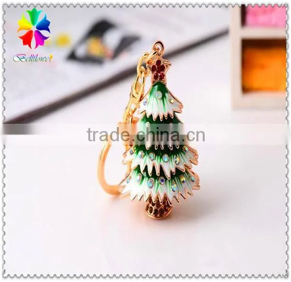 Pretty Fashion Christmas Tree for 3D Shape Keychain,Zinc Alloy 3D Shape Keychain,keychain for 3D Shape Colorful Matel photo-5