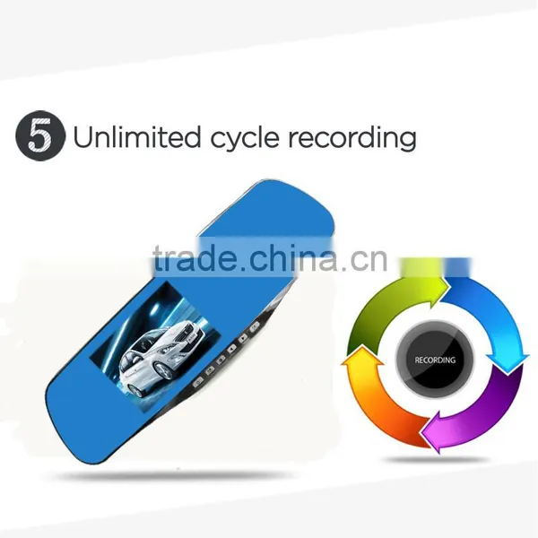 4.3inch Front/rear Camera Car Dvr Rearview Mirror Monitor With Built in Dvr photo-5