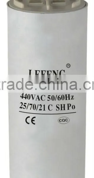 White Plastic & Aluminum Shell LEFENG Brand Cbb60 Cbb65 Cbb61 Cd60 Series Capacitor 5-120uf 250-500vac