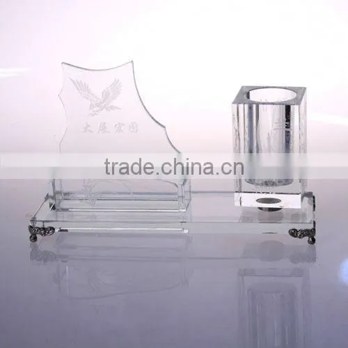 Transparent Fancy Popular Sale Crystal Office Set photo-6