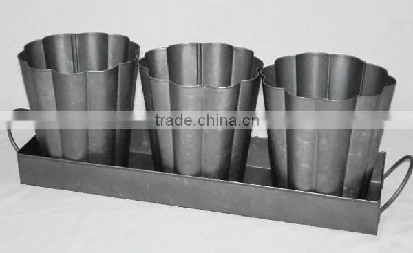 Galvanize Garden Pot for Home & Garden