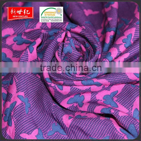 Fashion Printing Women Dress 100% Rayon Fabric With Favorable Price photo-2