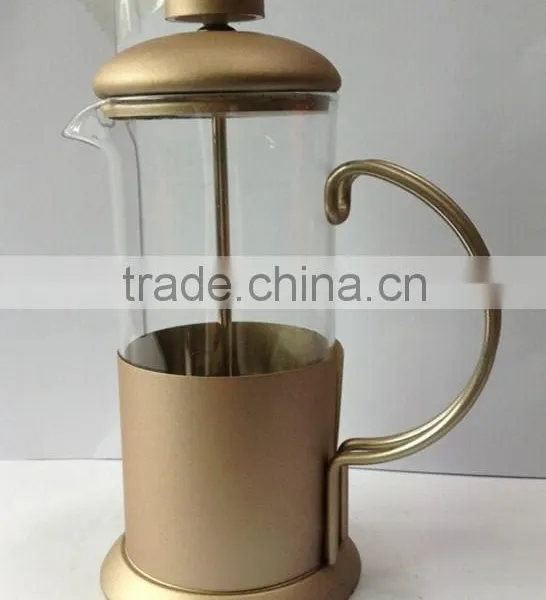 gold paint pyrex coffee maker
