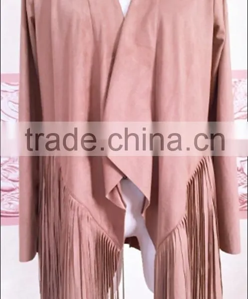 Woman Fashion Irregular Fringed Cardigan Jacket photo-4