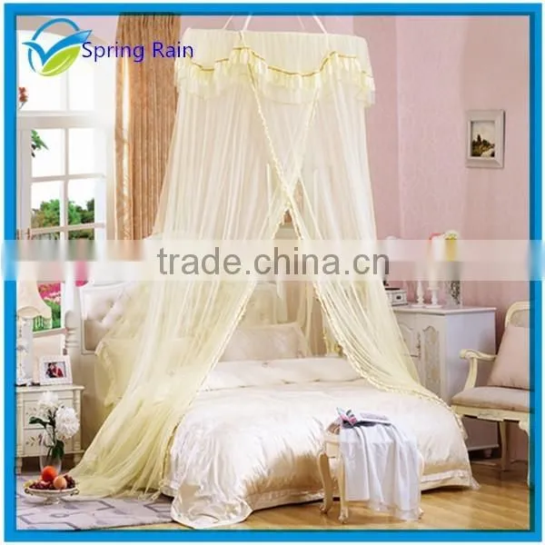 Cricular Round Double Lace Curtain Dome Bed Canopy Dedroom Decorative Mosquito Net