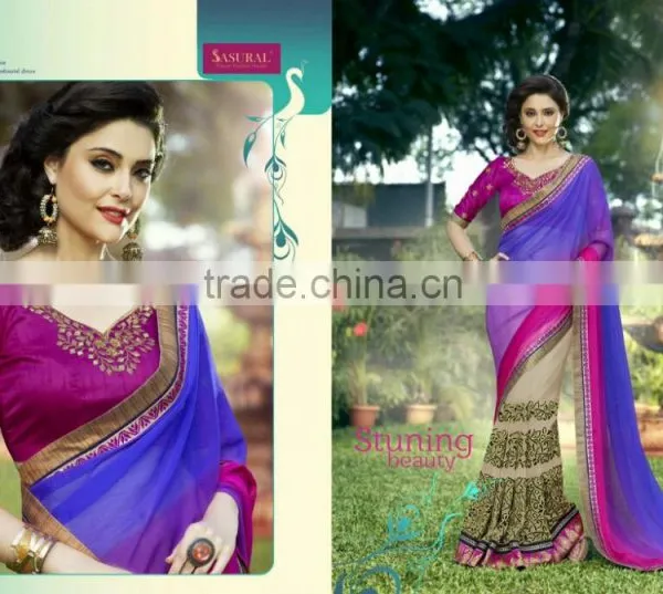 Fashion Indian Bridal Saree photo-2