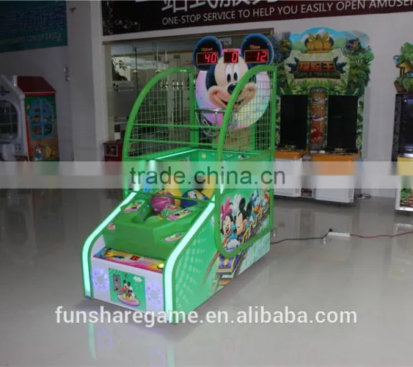 Micky Mouse Coin Operated Basketball Game Machine For Kids photo-6