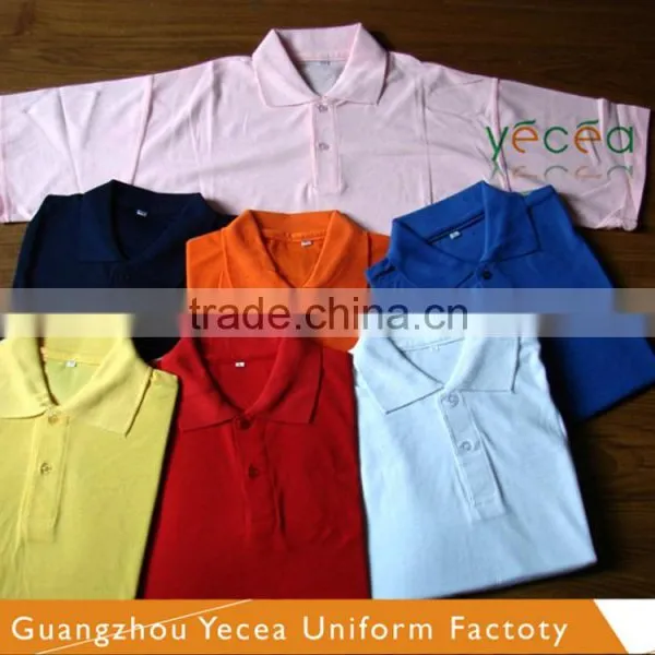 2016 New Colorful 100%cotton Fashionable Single Leisure Breathable Outdoor POLO Shirt for Men Wholesale photo-2