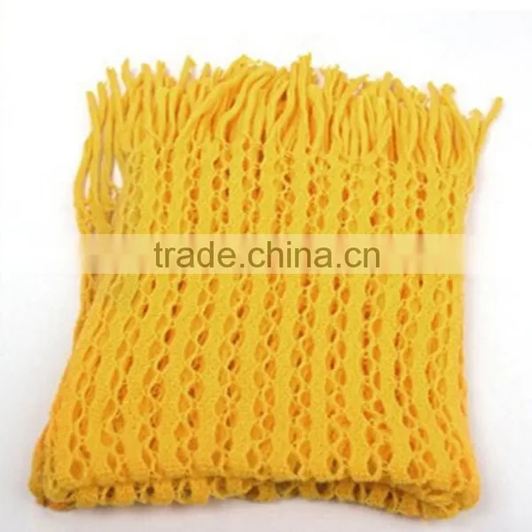 Winter Warm Fashion Women Knitted Tassels Shawl Scarf Candy Color Women Ring Scarf photo-4