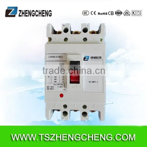MCCB moulded case circuit breaker CM1electrical circuit breaker 630amp