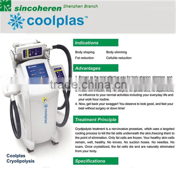 Sincoheren Weight Loss Fat Freezing Machine Criolipolysis Coolplas Best Cellulite Removal Machine photo-2