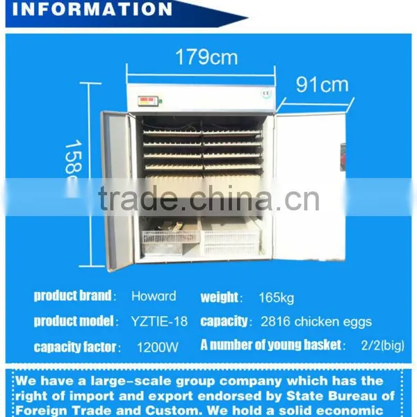 CE Approved Full Automatic Best Price Chicken, Duck, Quail Egg Incubation Machine for Sale YZITE-18 photo-4