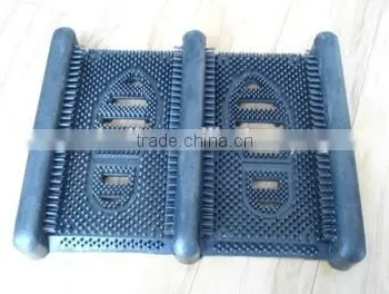 All-weather Outdoor Rubber Boot Scraper Mat & Boot Cleaner 16"x12" photo-2