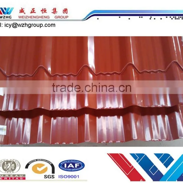 POPULAR Prepainted Galvalume Corrugated Roofing Tile,color Coated Steel Sheet, Trapezoid Steel Sheet to Asia photo-4
