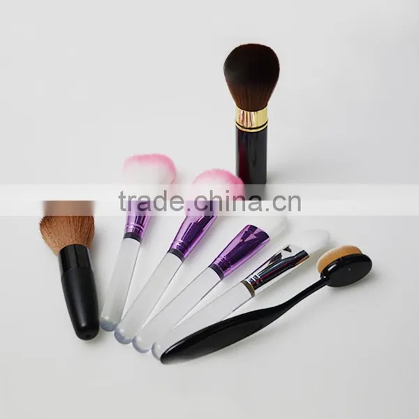 OEM High Quality Face Use and Wood Handle Material Cheap 7PCS Makeup Brush photo-2