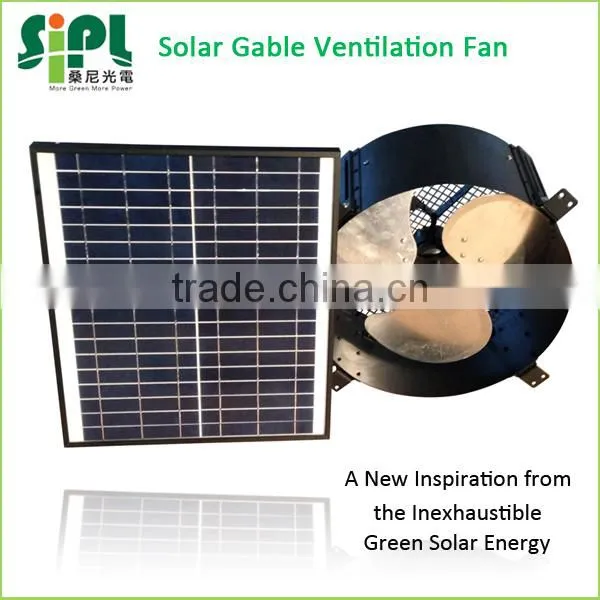 SUNNY FAN 12 Inch 15w Solar Exhaust Fan Wall Mounted Solar Powered Attic Gable Air Conditioner Ventilation Fan photo-4