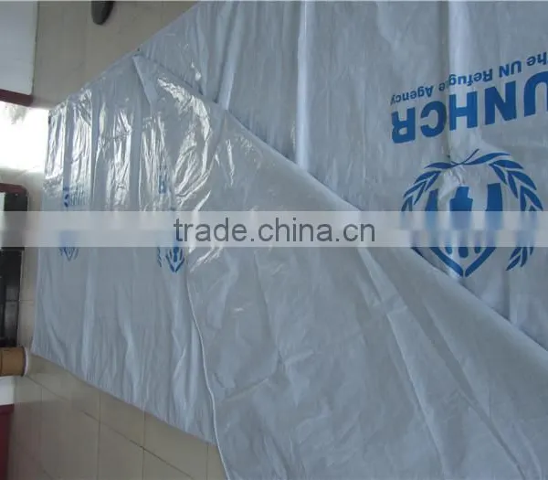 Refugee Camp Tarpaulin, UN Purchasing Tarpaulin, Waterproof Covering Refugee Tarpaulin photo-3