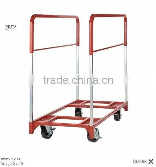 27 1/2" x 38 1/2 Vinyl Coating Red Panel Cart photo-6