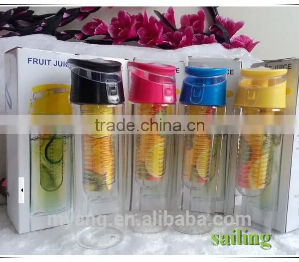 BPA FREE Fruit Infuser 700ml Tritan Cheap Infusion Water Bottles,food Grade Plastic Sports Bottle, Fruit Juicer Bottle photo-5