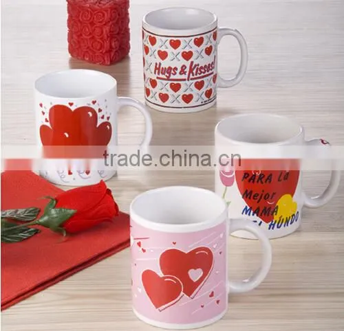 Haonai Hot Sale 11oz High Quality Grade A White Mugs Coated Sublimation Mug for Wholesale Low Price photo-4