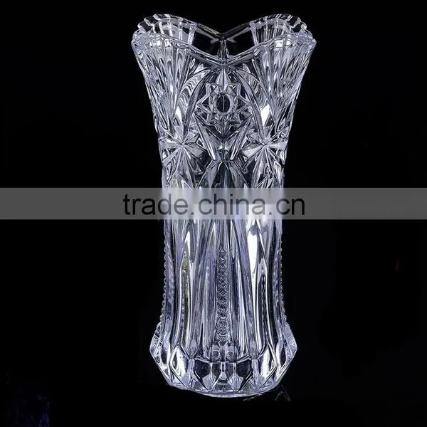 Home or Office Decoration Carving Glass Flower Vase Ornamental Vases photo-5