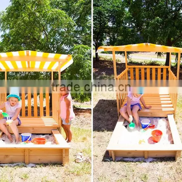 Playhouse Sandbox With Rolling Cover & Pavilion Sandbox photo-6