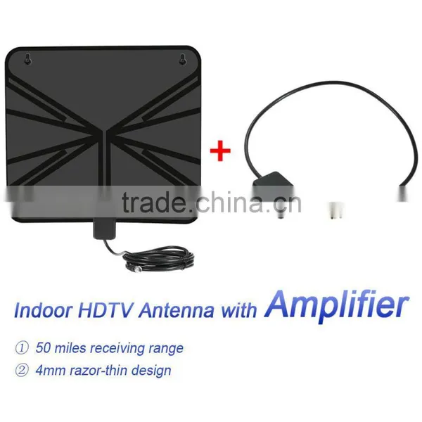 Latest Flat Design Wireless Antenna Transparent Digital Indoor tv Antenna/HDTV Antenna photo-2