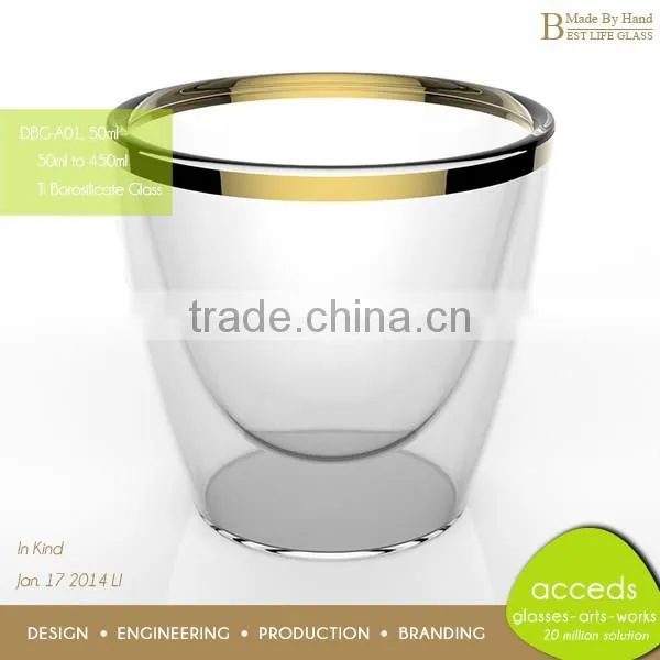 Odd-Shaped Custom Unbreakable Double Wall Big Glass Cup photo-2