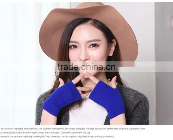 Cashmere Autumn Winter Gloves Have Finger Korean Mittens photo-2