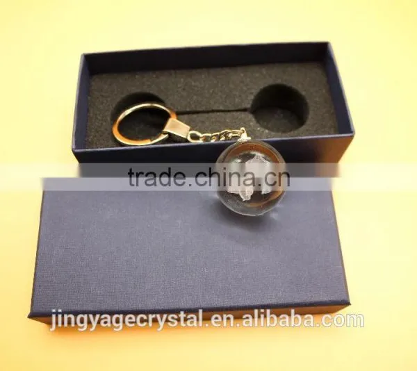 Crystal Sphere Keychain Ball With3D Engraving photo-2