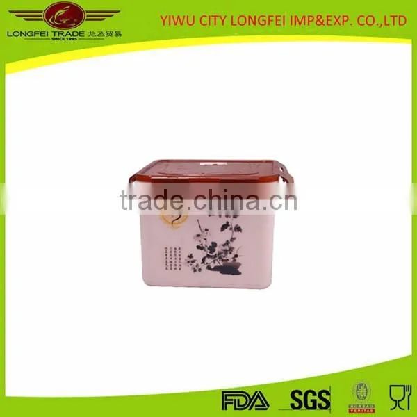 3pcs Chinese Style Plastic Airtight Preserving Container photo-2