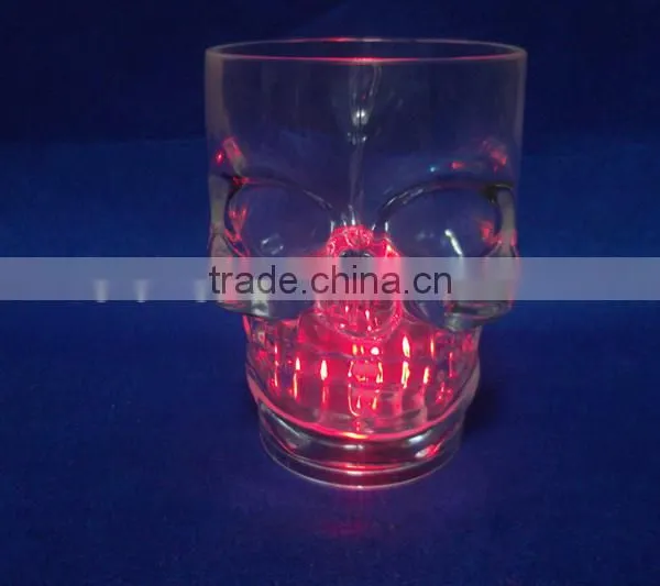 Acrylic Halloween LED Light up Party Decoration Skull Plastic Cup for Sale photo-5