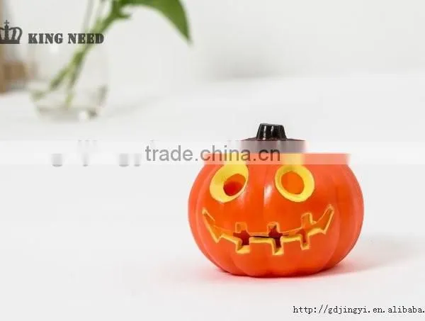 China Cheap Wholesale Small Plastic PP LED Pumpkin Halloween Decoration photo-4