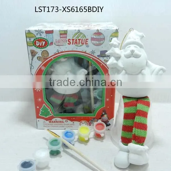 Ceramic Diy Paint Statue for Christmas Gift photo-3