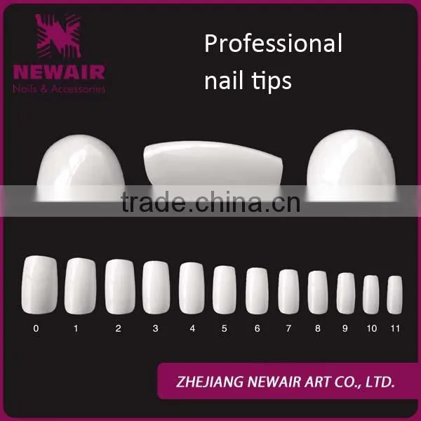 NEWAIR Wholesale 500pcs Nail Salon Hot False French Nail Art Fake Nail Tips