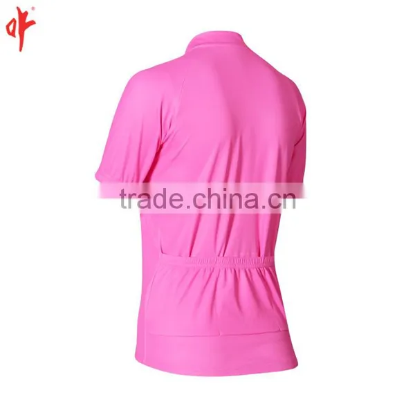 Custom Bicycle Uniforms,Cycling Jerseys, Plain Hot Pink Design photo-3