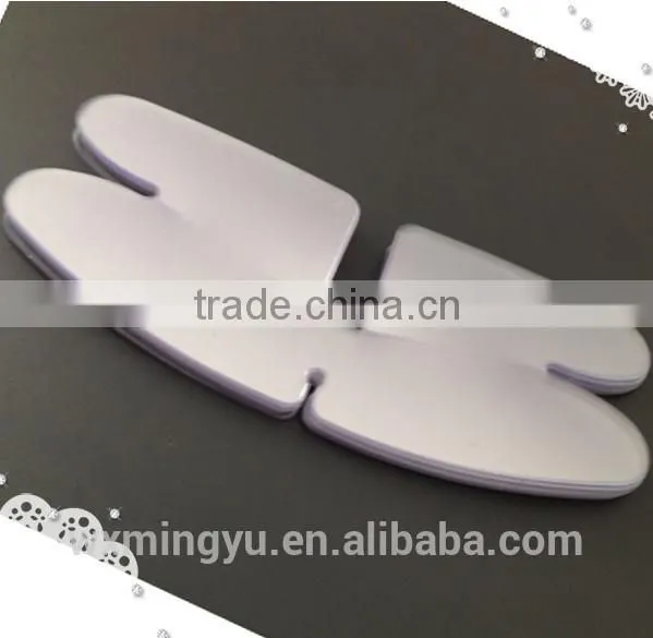 Transparent Light Bule Plastic Collar Butterfly For Shirt Accessories