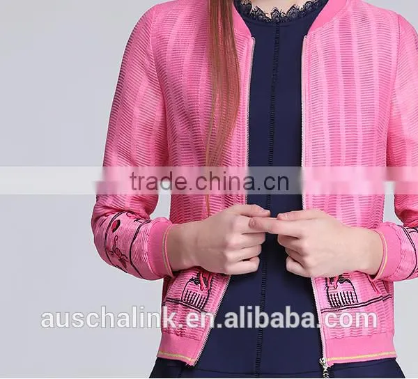 Latest Korean Style Classic Fashion Embroidered Casual Jacket Customized photo-5