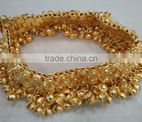 GOLD GYPSY Bells ANKLET PAYAL Foot Chain Bracelet photo-2