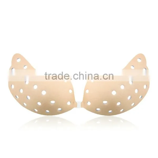 2015 High Quality Ladies Sexy Self-Adhesive Nude Silicon Bra photo-3