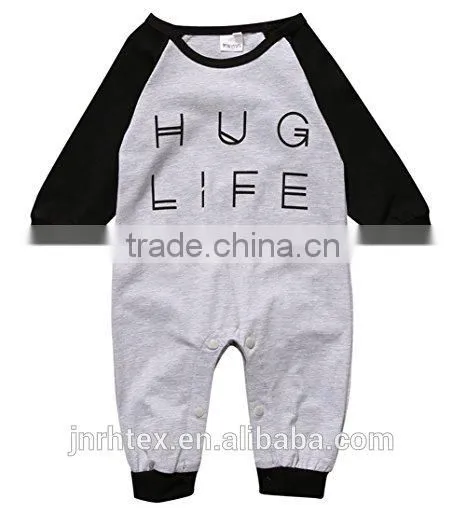 100% Cotton Custom Design Print Baby Clothing Onesie photo-3