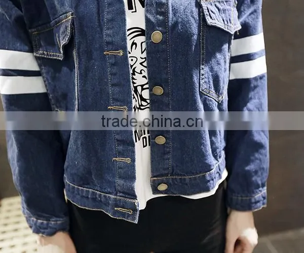 New 2016 BF Style Ladies Denim Jackets Outwear Jeans Coat Short Jackets Women Fashion Letter Print Jeans Coats Female Jackets photo-6