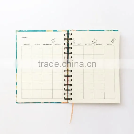 Spiral Binding Hardcover Planner Custom,full Color Printing Personal Notebook photo-3