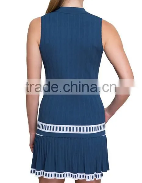 High Quality Hot Sale Sleeveless Cheap Netball Dress Tennis Dress for Girls photo-4