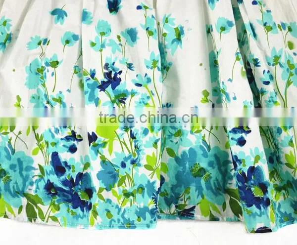 Latest Summer Custom Designs Flower Printing Net Fomal Kids Dresses photo-5