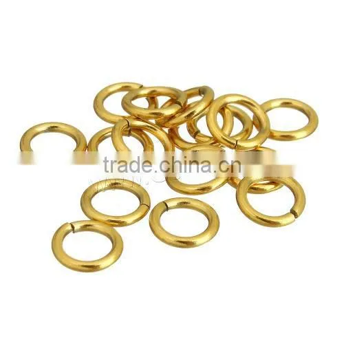 New Machine Cut Stainless Steel Jump Ring Gold Color 6x1mm Jump Rings photo-6
