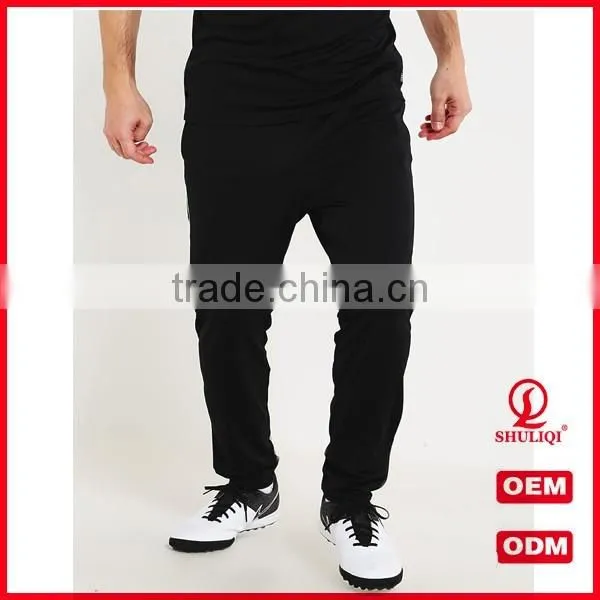 Shuliqi Factory Custom Gym Skinny Tracksuit Wholesale Men Sports Plain Cotton Tracksuit in Black photo-4